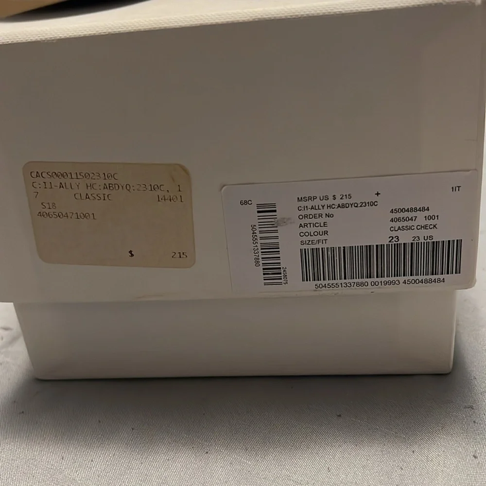 Little Girls Burberry Classic Check Size 23 Dress Shoes Used - Picture 2 of 4